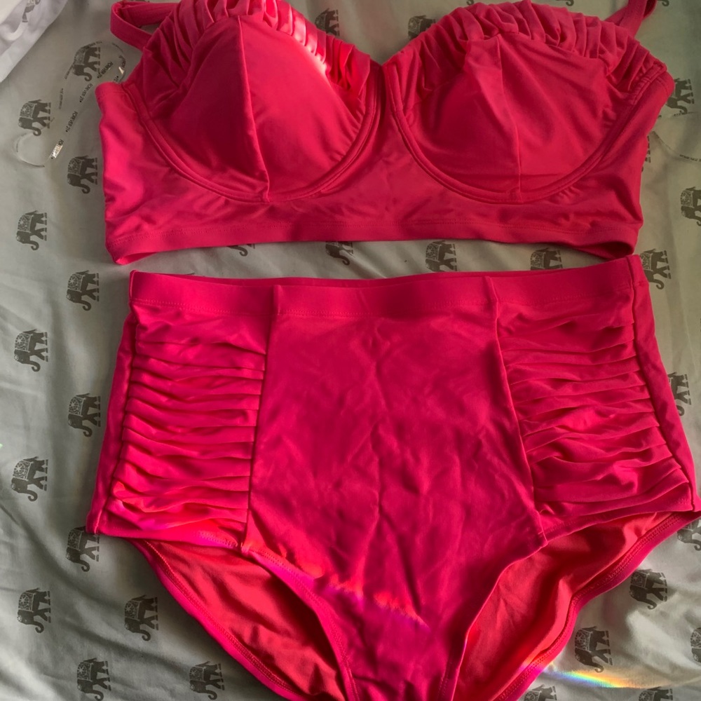 Forever 21 High Waist Swim Bottoms